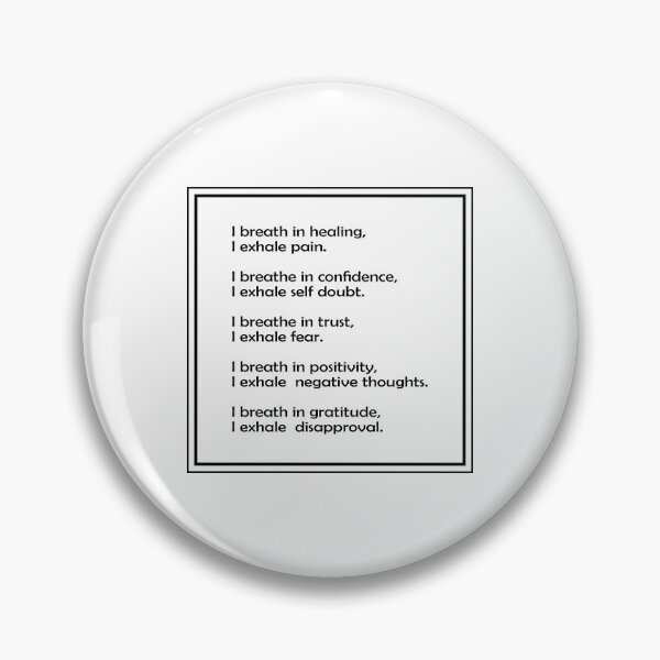 Item preview,  Inhale Exhale Positive Affirmations and Inspirational Messages designed and sold by Inspirationmotivation.