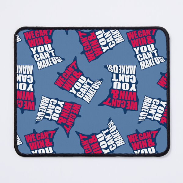 Item preview, We Can't Win & You Can't Make Us MN Baseball Pattern - Minnesota Sports Fans Pattern - Minnesota baseball Pattern - Red, Blue, & White designed and sold by EcoElsa.