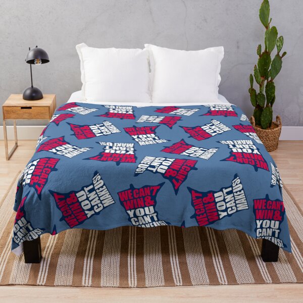 Item preview, We Can't Win & You Can't Make Us MN Baseball Pattern - Minnesota Sports Fans Pattern - Minnesota baseball Pattern - Red, Blue, & White designed and sold by EcoElsa.