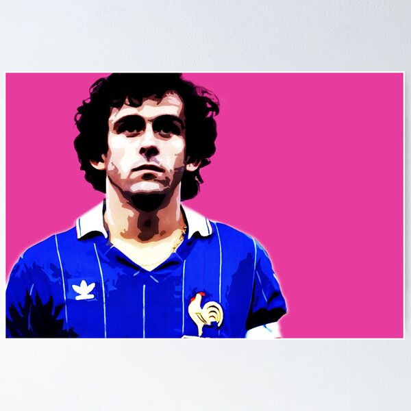 Poster Vintage Michel Platini - Années 80 - BD
