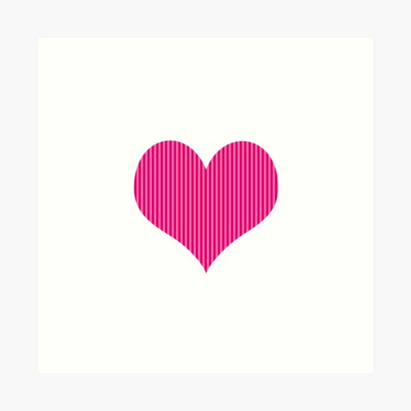 Pink Heart Print is