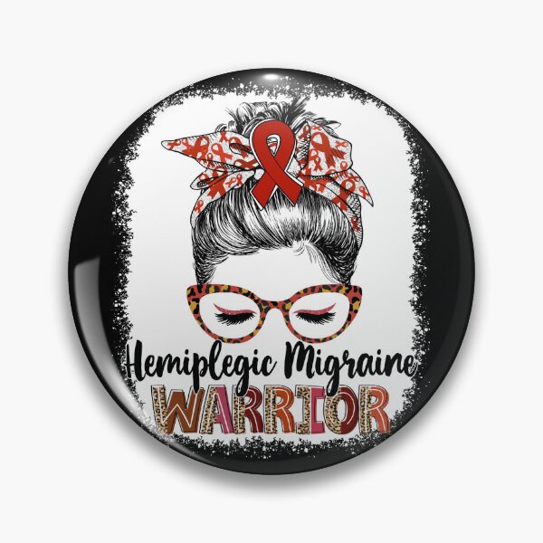 Item preview, Messy Bun Leopard Hemiplegic Migraine Warrior designed and sold by rechardtee.
