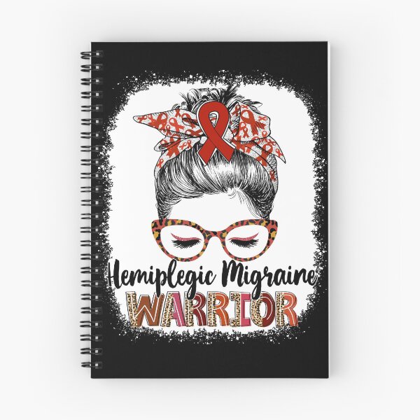 Item preview, Messy Bun Leopard Hemiplegic Migraine Warrior designed and sold by rechardtee.