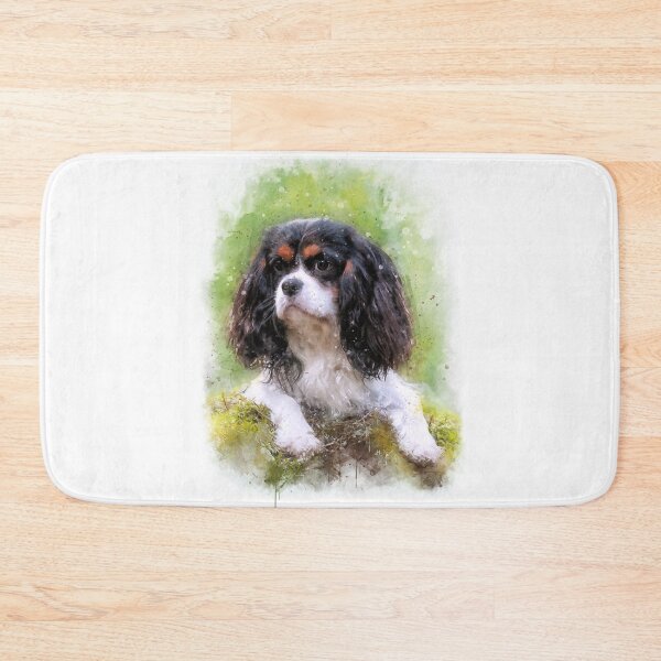 Item preview, Cavalier  puppy watercolor  designed and sold by PetsArt.