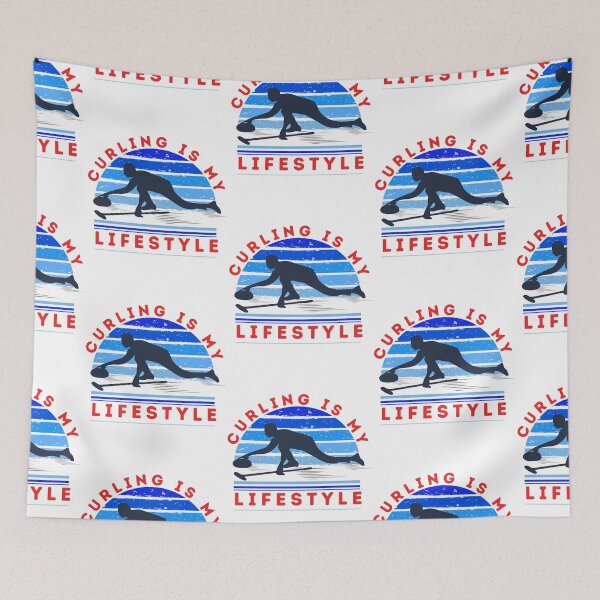 Item preview, Curling is my lifestyle cool curling design designed and sold by reka88.