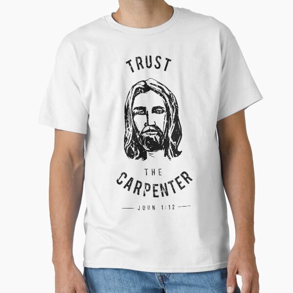 Aperçu de l'œuvre Oser porter confiance au charpentier Jésus-Christ créée et vendue par JtDesign4Christ.