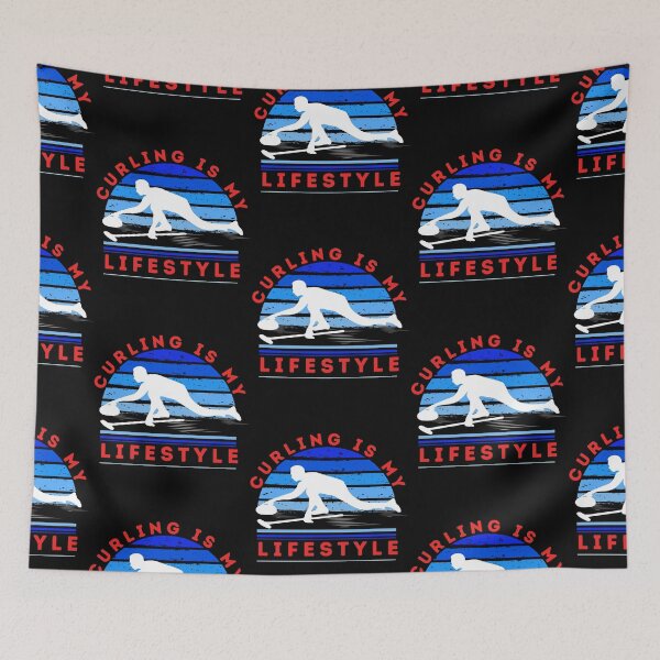 Item preview, Curling is my lifestyle cool curling design designed and sold by reka88.