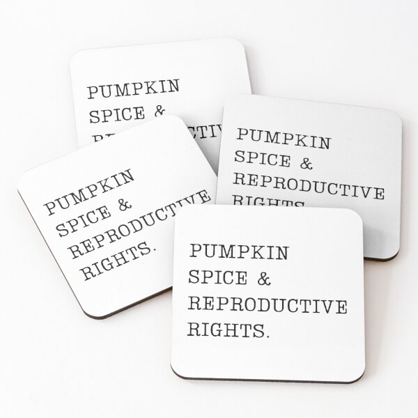 Item preview, PUMPKIN SPICE & REPRODUCTIVE RIGHTS | FALL HOLIDAY FEMINIST SIMPLE TEXT | MINIMALISM FEMINISM QUOTE designed and sold by Festive Feminist.