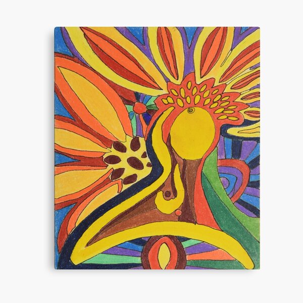 sunflower goddess Canvas Print