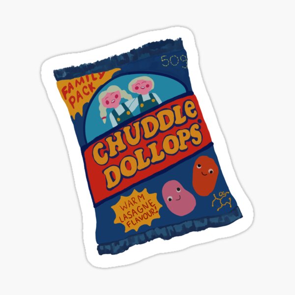 "DHMIS Chuddle Dollops (Family Size) " Sticker for Sale by stephnchap