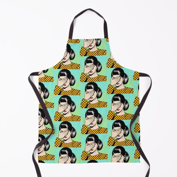 Item preview, Pop-Art of a Fed-Up and Irritated Woman Covering Her Face In Frustration. Presented in the Pop-Art Style of Roy Lichtenstein. designed and sold by Bookwyrm-Bazaar.