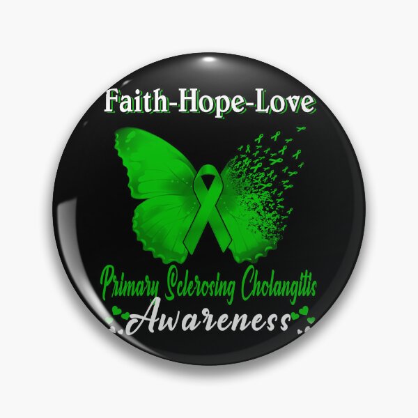 Artikelvorschau, Faith Hope Love Butterfly Primary Sclerosing Cholangitis Awareness entworfen und verkauft von Gillosina.