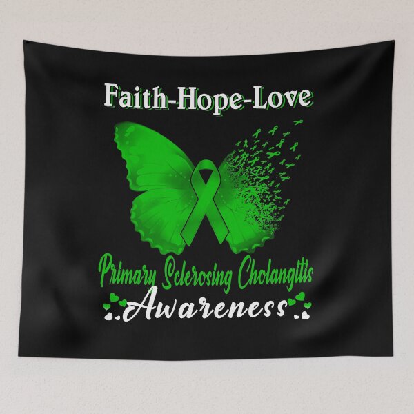 Item preview, Faith Hope Love Butterfly Primary Sclerosing Cholangitis Awareness designed and sold by Gillosina.