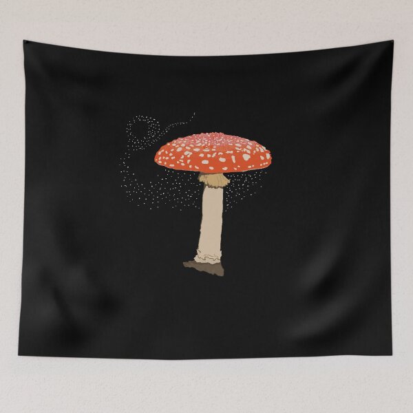 Item preview, Seta del agárico de mosca; amanita muscaria designed and sold by gaia-crypt.