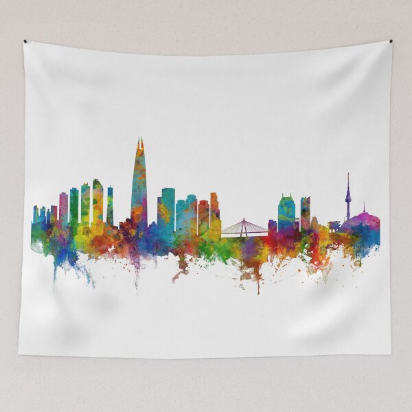Item preview, Seoul Skyline South Korea designed and sold by ArtPrints.