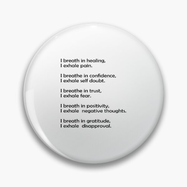 Item preview,  Positive Affirmations Inhale Exhale STICKER PACK designed and sold by Inspirationmotivation.