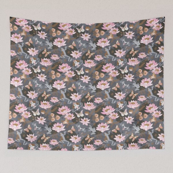 Item preview, Water lillies | rose - grey designed and sold by camcreativedk.