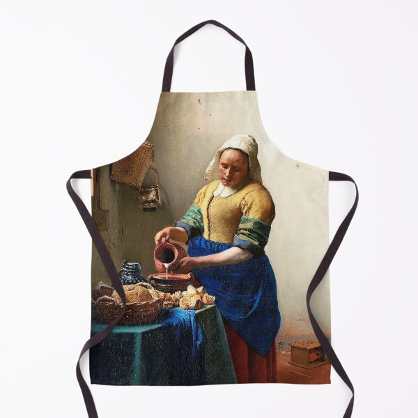 Artikelvorschau, Die Milchmagd (ca. 1660) von Johannes Vermeer entworfen und verkauft von VintageArtRepro.