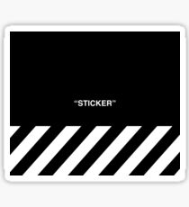 OFF-WHITE Inspired Simple Wording Illustration Sticker