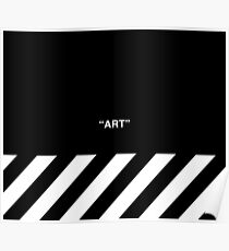 OFF-WHITE Inspired Simple Wording Illustration Poster