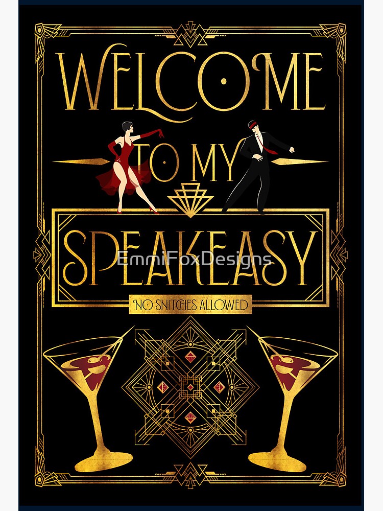 Great Gatsby Decorations, Art Deco, Great Gatsby, Party Decorations, Party  Supplies, Cocktail Poster, Drink Poster, Bar Sign, Bar Deco, 1920 