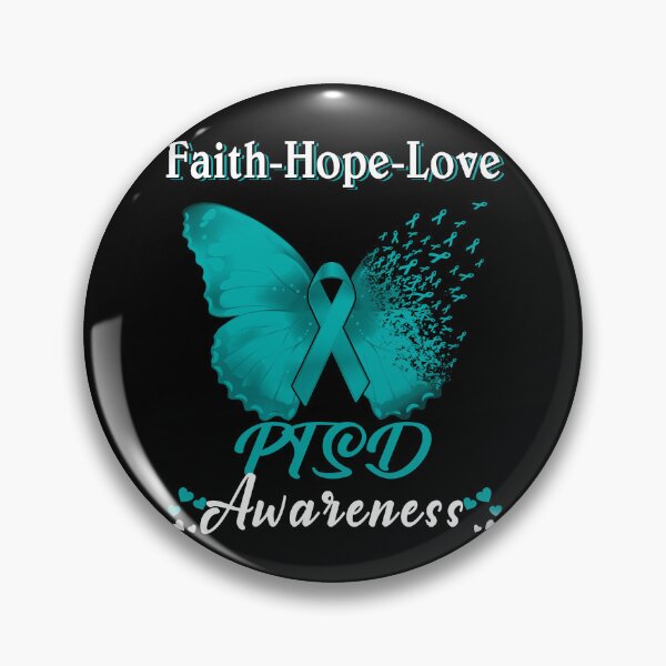 Item preview, Faith Hope Love Butterfly PTSD Awareness designed and sold by Gillosina.