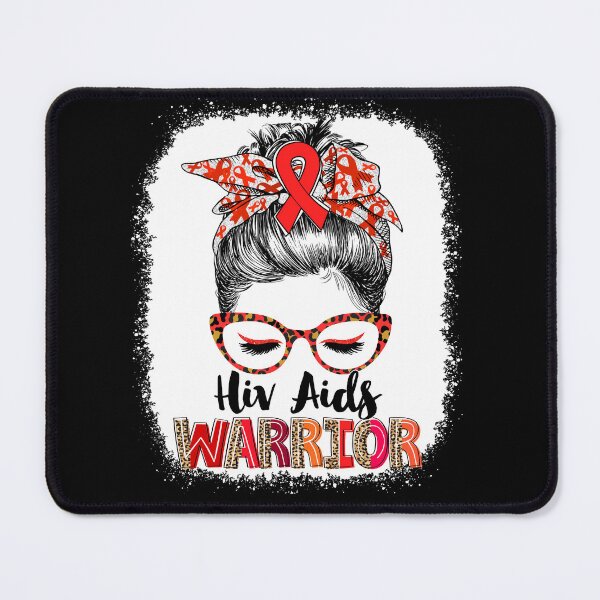 Item preview, Messy Bun Leopard Hiv Aids Warrior designed and sold by rechardtee.
