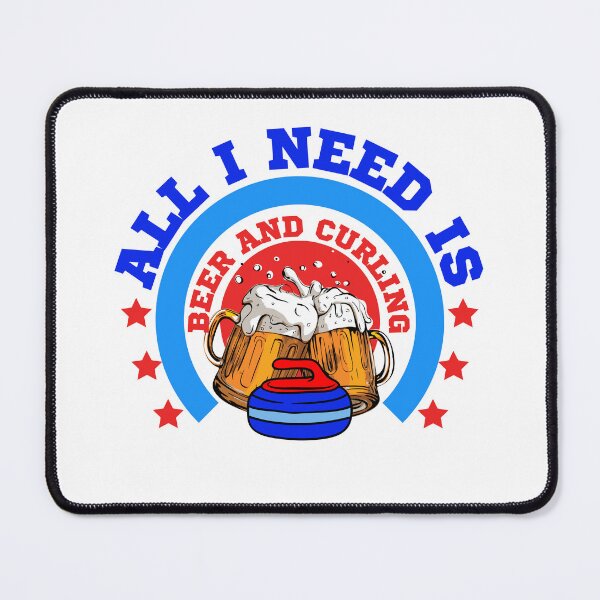 Item preview, All i need is curling and beer designed and sold by reka88.