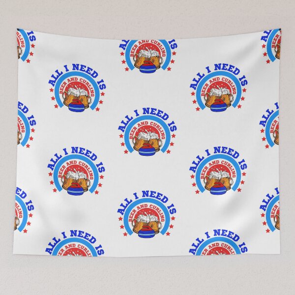 Item preview, All i need is curling and beer designed and sold by reka88.