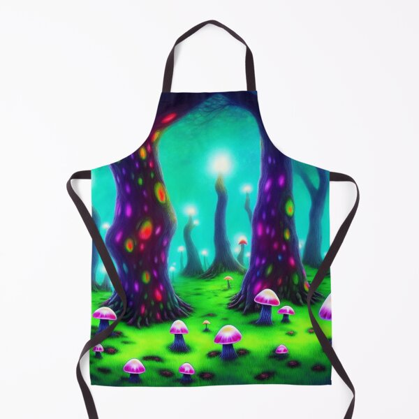 Item preview, Psychedelic mushroom forest with multicoloured glowing trees I designed and sold by BrachiaST.