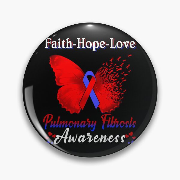 Item preview, Faith Hope Love Butterfly Pulmonary Fibrosis Awareness designed and sold by Gillosina.