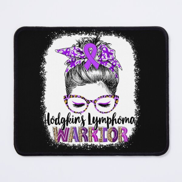 Item preview, Messy Bun Leopard Hodgkin's Lymphoma Warrior designed and sold by rechardtee.