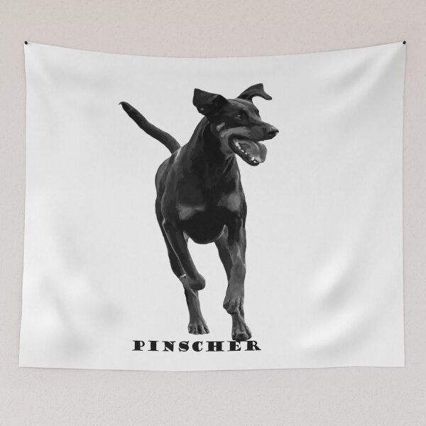 Item preview, Pinscher in Action: Greyscale Logo designed and sold by Alius Imago.