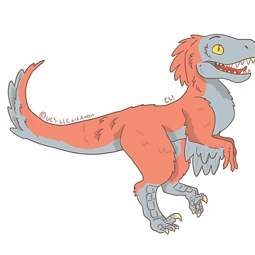 Artwork thumbnail, Pyroraptor by Claire Doodles