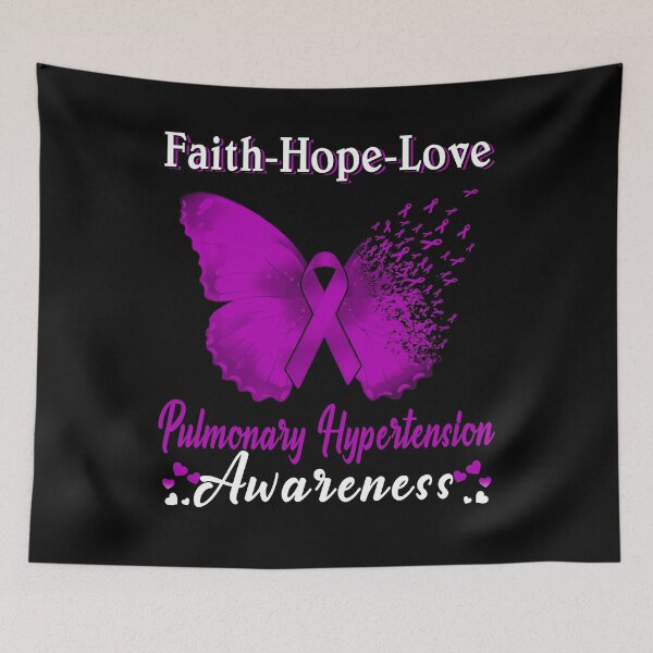 Item preview, Faith Hope Love Butterfly Pulmonary Hypertension Awareness designed and sold by Gillosina.