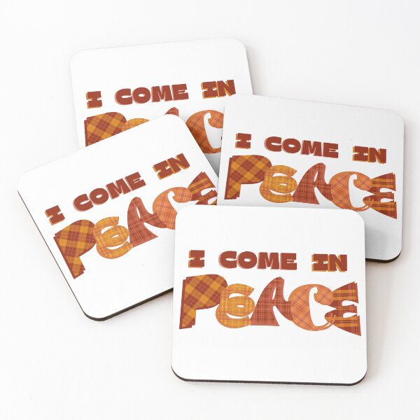 Item preview, I COME IN PEACE | I'M PEACE | ABSTRACT I AM PEACE DARK ANGEL designed and sold by Festive Feminist.