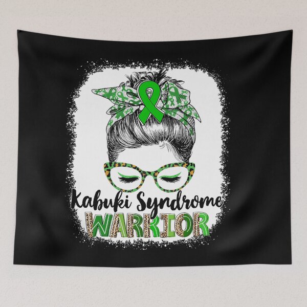 Item preview, Messy Bun Leopard Kabuki Syndrome Warrior designed and sold by rechardtee.