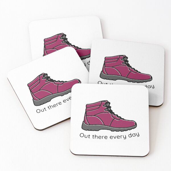 Artikelvorschau, Wanderschuh - Da draußen jeden Tag - Magenta Pink entworfen und verkauft von maura41.