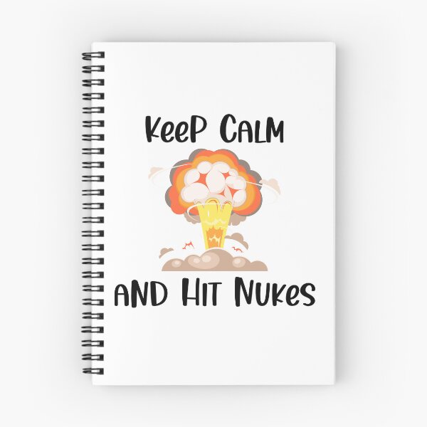Artikelvorschau, Keep Calm and Hit Nukes, Funny Keep Calm, Keep Calm Joke entworfen und verkauft von designsdetour.