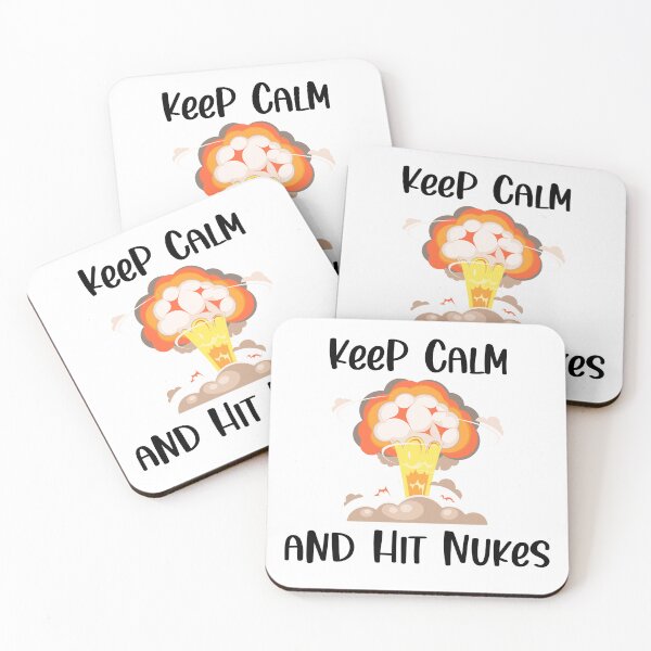 Item preview, Keep Calm and Hit Nukes, Funny Keep Calm, Keep Calm Joke designed and sold by designsdetour.