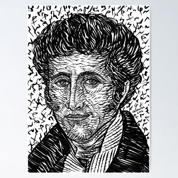 Item preview, E. T. A. HOFFMANN ink portrait .1 designed and sold by lautir.