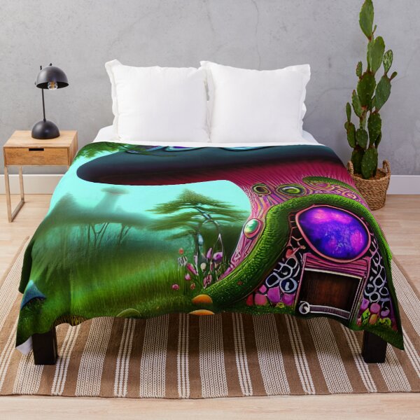 Item preview, Giant Purple Mushroom House designed and sold by MalkilArt.