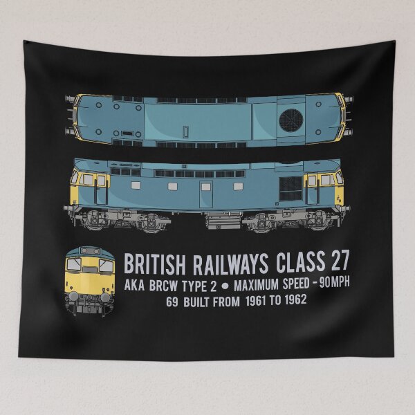 Item preview, British Railways Class 27 BRCW Type 2 Locomotive Diagram Gift designed and sold by Maljonic.