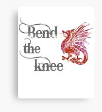 Bend the knee - Dragon Mother Fantasy Canvas Print