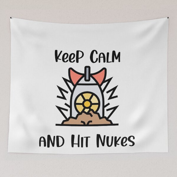 Item preview, Keep Calm and Hit Nukes, Funny Keep Calm, Keep Calm Joke designed and sold by designsdetour.