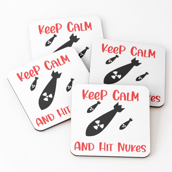 Item preview, Keep Calm and Hit Nukes, Funny Keep Calm, Keep Calm Joke designed and sold by designsdetour.