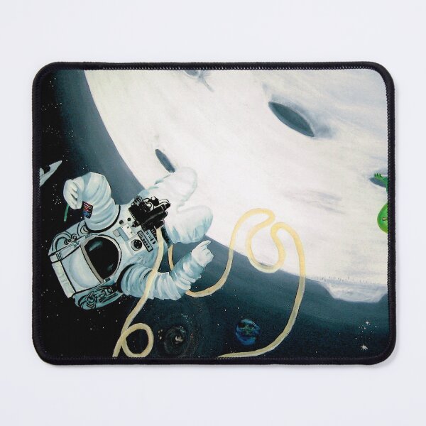 Item preview, Spaceman Floating in Space designed and sold by Melissa J Barrett.