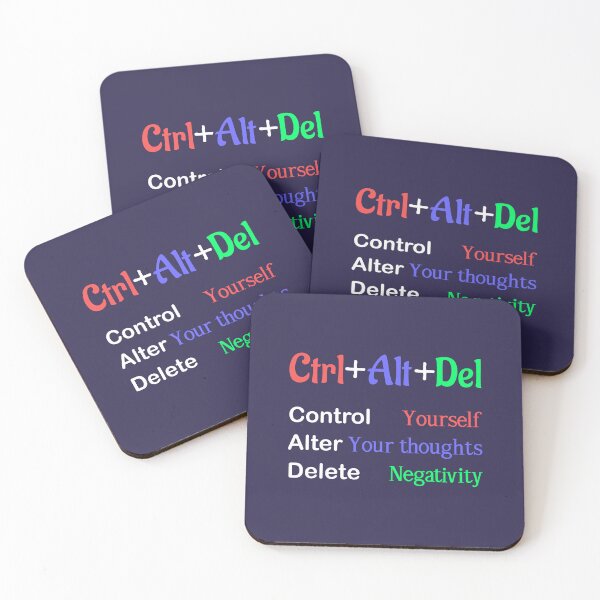 Item preview, Ctrl + Alt +Del quote, Control, Alt and Delete, Motivational quotes, positive words and inspirational sayings for encouraging to do the best in your life. designed and sold by Quotesgallery.