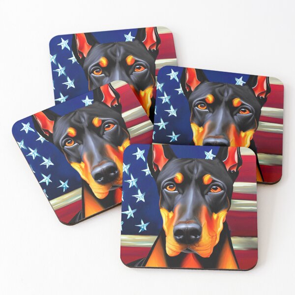 Item preview, Doberman, American Flag, USA, Country Flag, With Dogs designed and sold by GwendolynFrost.