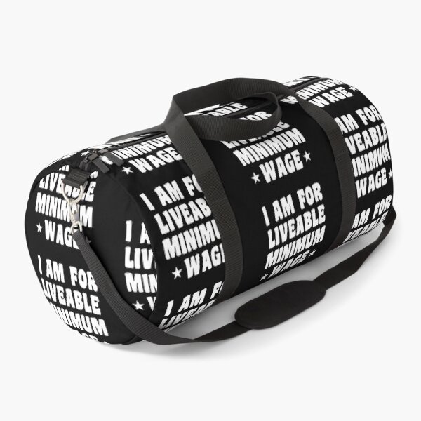 Item preview, I am for liveable minimum wage in white text designed and sold by Politics-Corner.